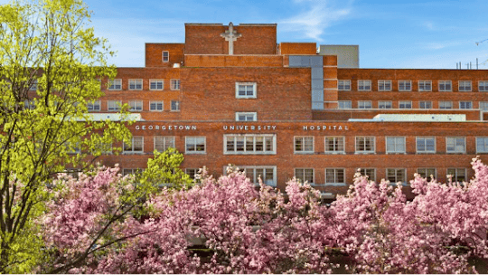 exterior of georgetown university hospital