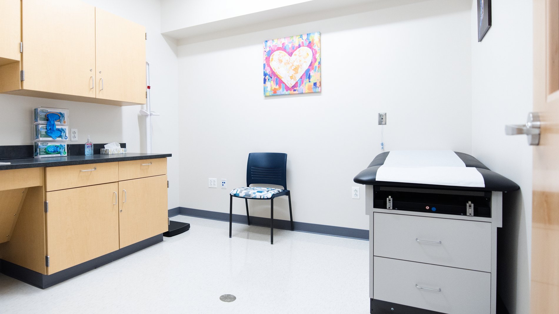 School health center examination room