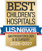 U.S. News & World Report - Best Children's Hospitals: Gastroenterology & GI Surgery 2026-2027 badge