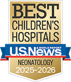 U.S. News & World Report - Best Children's Hospitals: Neonatology 2025-2026 badge