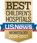 U.S. News & World Report - Best Children's Hospitals: Neonatology 2026-2027 badge