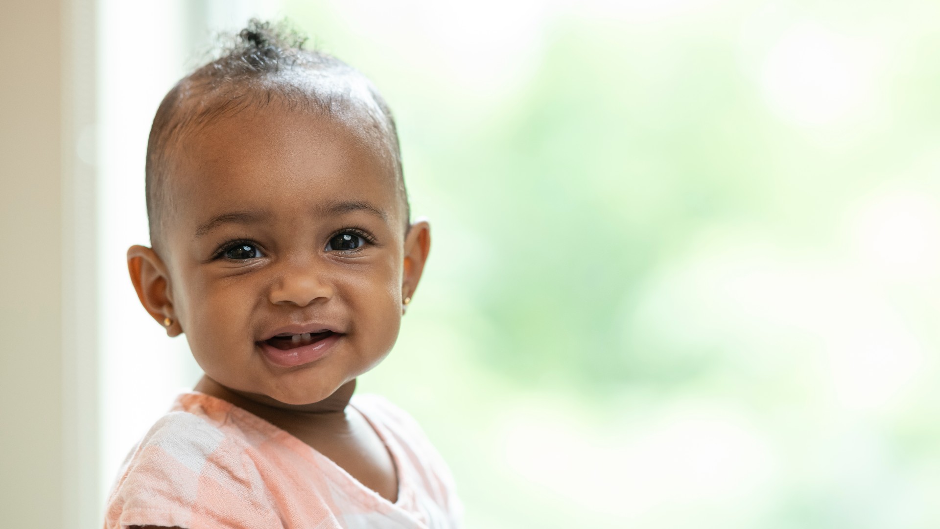 Baby smiling