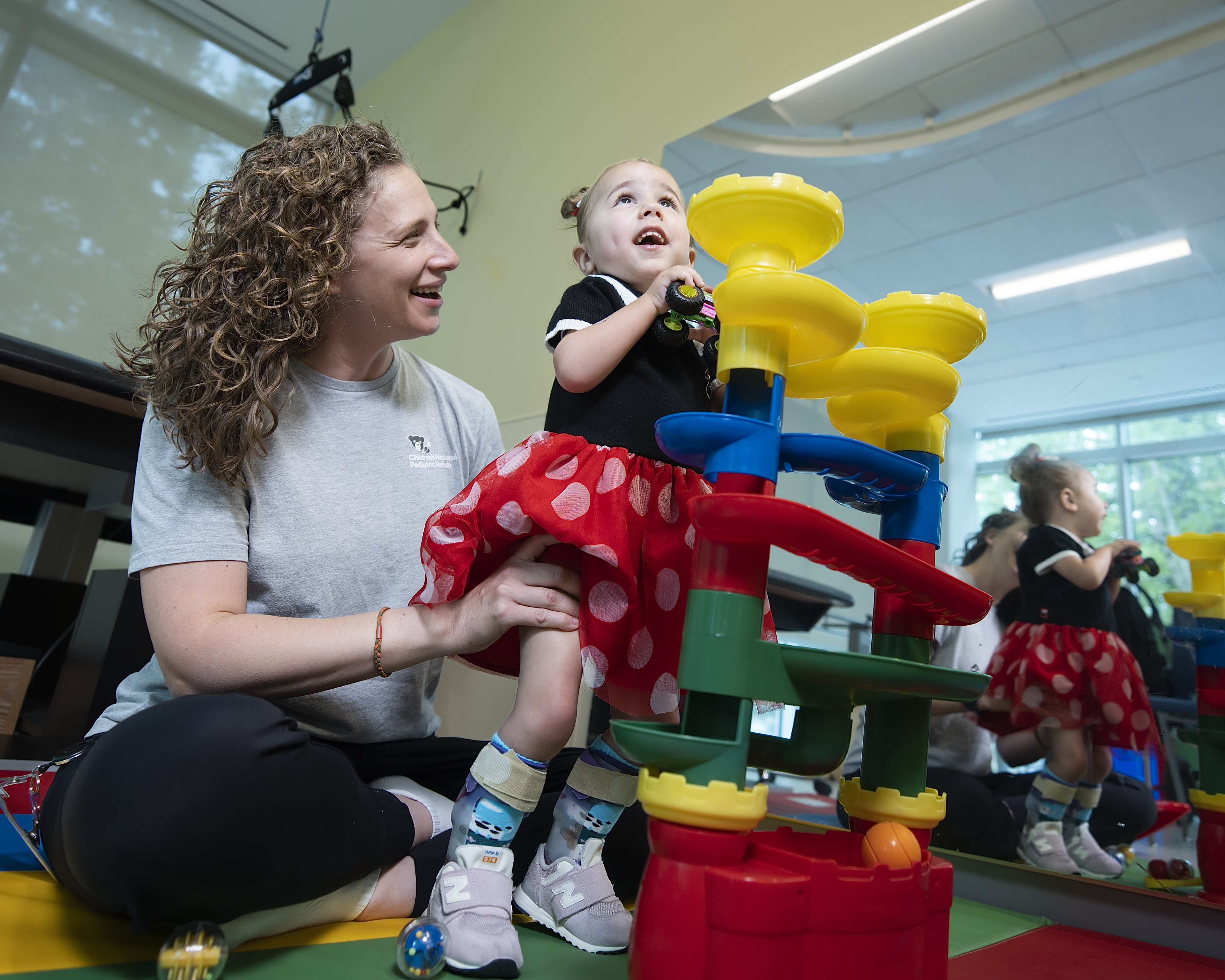 Young patient smiling during therapy
