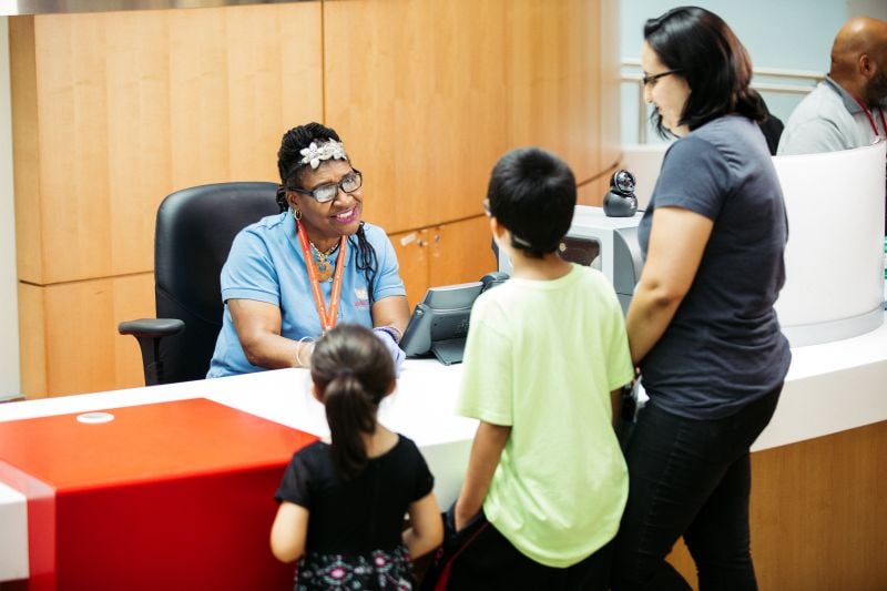 Welcome desk