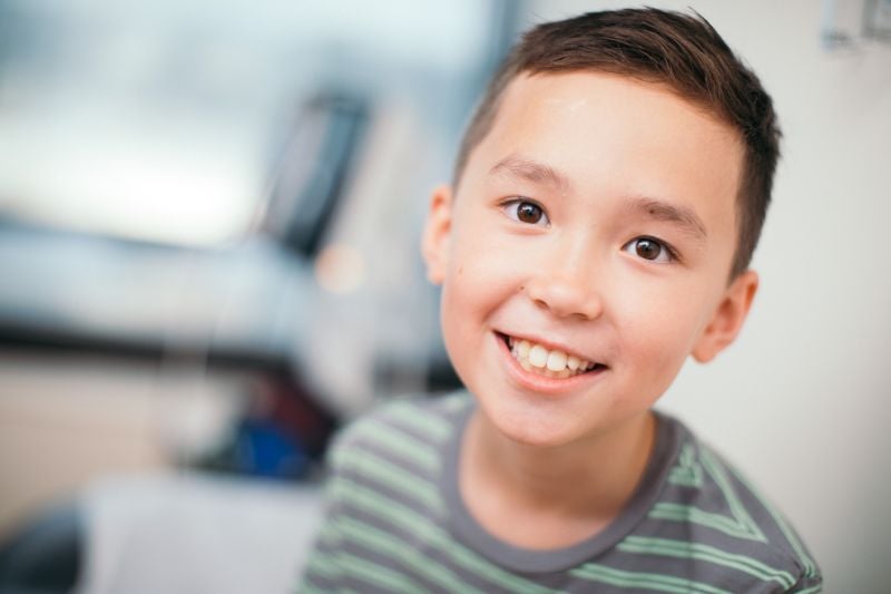 Smiling patient
