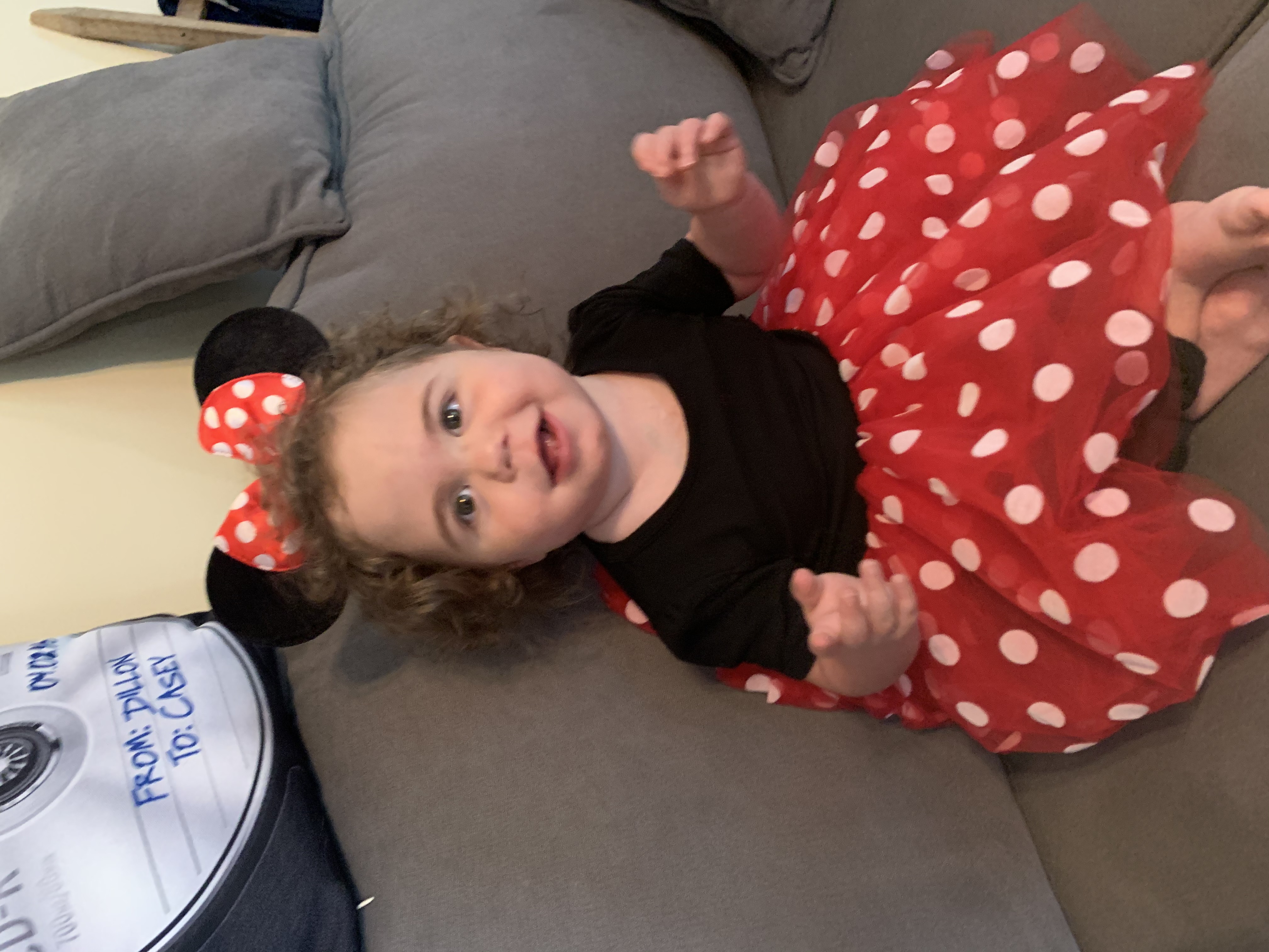 Cayden in her Mickey Mouse ears