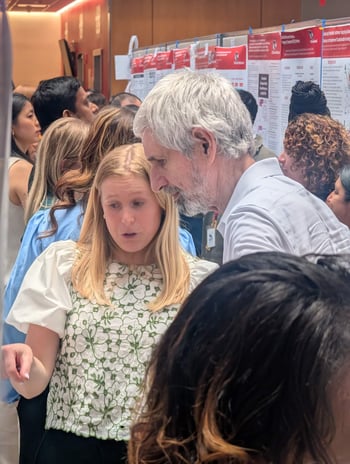 Mark Batshaw during the LEND program poster sessions.