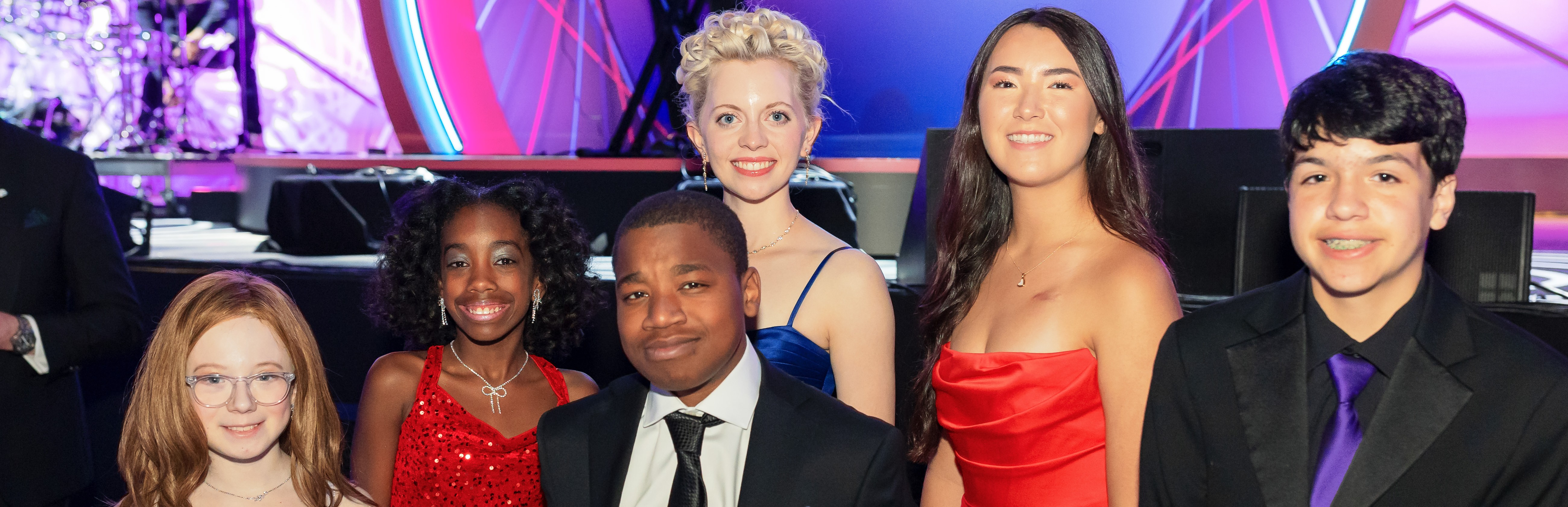 2026 Children's Ball patient ambassadors pose for a group photo.