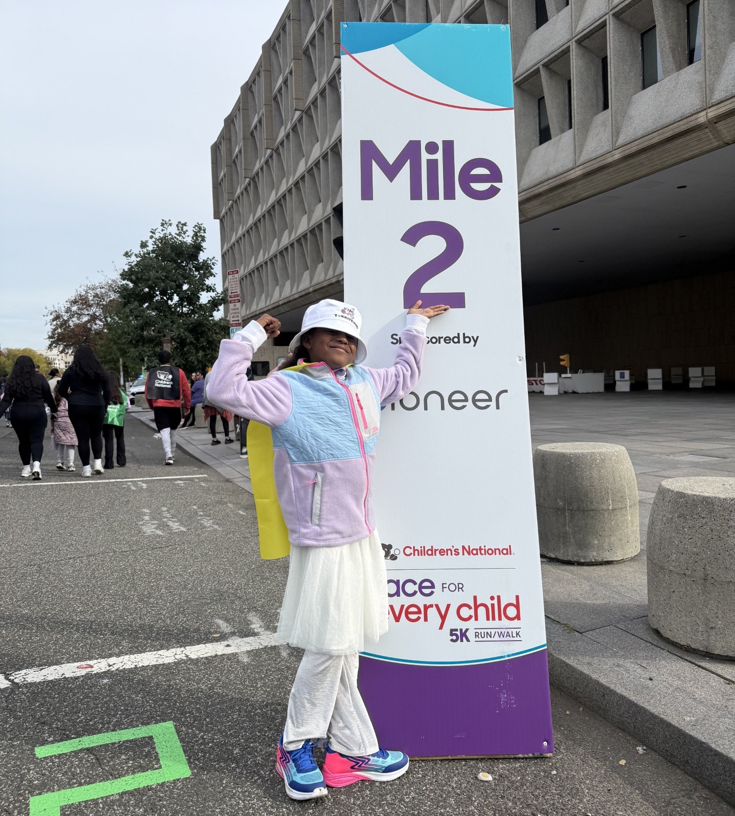 Children's National Hospital patient, Jordyn, participating at the 2025 Race for Every Child event.