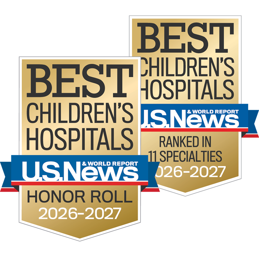 U.S. News & World Report - Best Children's Hospitals: Honor Roll 2026-2027 badge
